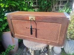 Vintage Engineers Tool Cabinet Hand Crafted By E. H With Drawers