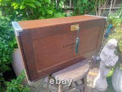 Vintage Engineers Tool Cabinet Hand Crafted By E. H With Drawers