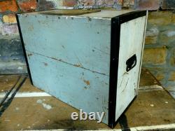 Vintage Engineers Tool Chest 3 Drawer Wooden Machinist Tool Cabinet