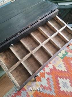 Vintage Engineers Toolmaker Carpenters Cabinet Workhop Tool Box Drawers Chest