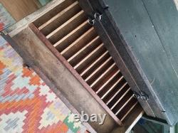 Vintage Engineers Toolmaker Carpenters Cabinet Workhop Tool Box Drawers Chest
