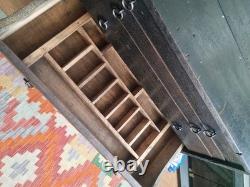 Vintage Engineers Toolmaker Carpenters Cabinet Workhop Tool Box Drawers Chest