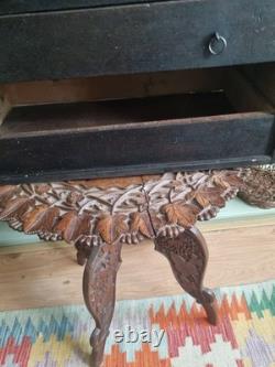 Vintage Engineers Toolmaker Carpenters Cabinet Workhop Tool Box Drawers Chest