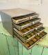 Vintage Industrial Engineers Small Parts / Tool Box / 5 Drawer Desktop Cabinet