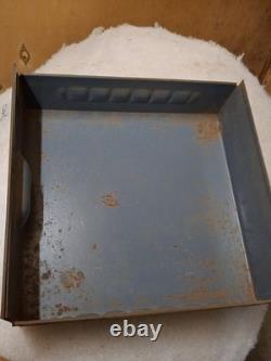 Vintage Industrial Metal And Wood Engineers Workshop Garage Cabinet 30 Drawers