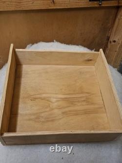 Vintage Industrial Metal And Wood Engineers Workshop Garage Cabinet 30 Drawers