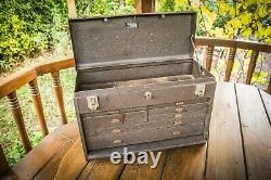 Vintage Kennedy 7 Drawer Engineers Tool Box Metal Cabinet Rare