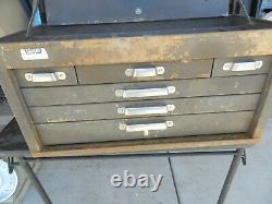 Vintage Kennedy Kits Model 260 Tool Box Chest Machinist Cabinet 6 Drawer