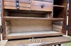 Vintage Large 13 Drawer Engineers Cabinet Moore & Wright Tool Chest 18x16.5x9.5