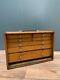 Vintage Moor & Wright 8 Drawer Engineers Tool Makers Cabinet Chest Light Oak Vgc