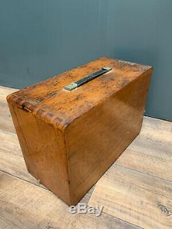 Vintage Moor & Wright 8 Drawer Engineers Tool makers Cabinet Chest light oak VGC