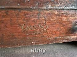 Vintage Moore & Wright 7 Drawer Engineers Cabinet Tool makers chest with key
