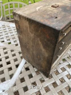 Vintage Neslein Wooden Engineers Cabinet Drawers Tool Makers Box Machinist Chest