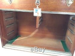 Vintage Neslein toolmakers engineer cabinet chest 7 drawer hinged top keys VGC