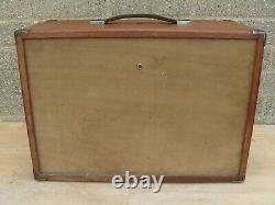 Vintage Old Neslein Engineers 7 Drawer Toolbox Wooden Tool Box Storage Cabinet