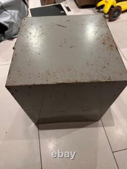 Vintage Secure Metal'Tool' Cabinet Closing Front Secure Drawer Unit Heavyweight