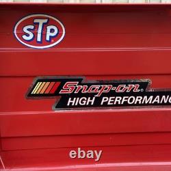 Vintage Snap-On 7 Drawer Top Tool Chest Cabinet Red Mechanics Toolbox 29in UK