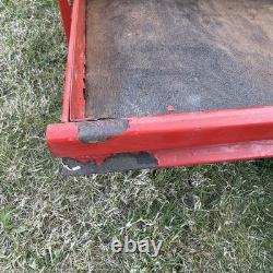 Vintage Snap-On 7 Drawer Top Tool Chest Cabinet Red Mechanics Toolbox 29in UK