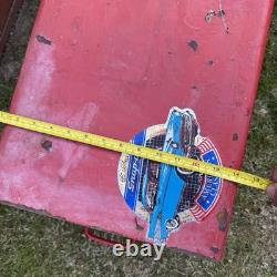 Vintage Snap-On 7 Drawer Top Tool Chest Cabinet Red Mechanics Toolbox 29in UK