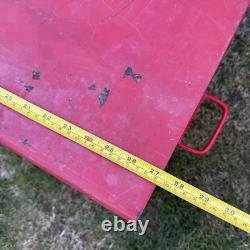 Vintage Snap-On 7 Drawer Top Tool Chest Cabinet Red Mechanics Toolbox 29in UK