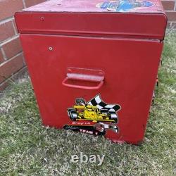 Vintage Snap-On 7 Drawer Top Tool Chest Cabinet Red Mechanics Toolbox 29in UK