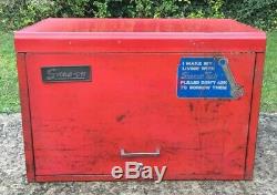 Vintage Snap-on 9 Drawer Tool Box Cab Box, Kra-59c Tool Chest Cabinet Top Box