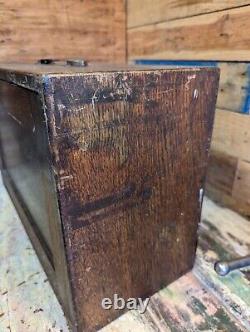 Vintage Solid Wood Vintage Engineers/Carpenters Tool Of Chest Drawers Cabinet