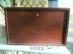 Vintage Union Engineers Tool Box / Chest Collectors drawers Watchmakers cabinet