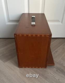 Vintage Union Engineers Wooden Toolmakers Chest Box Five Drawer Cabinet