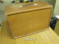 Vintage Union wooden Engineers Imperial Tool Drawers Cabinet plus many tools