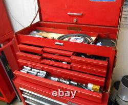Vintage Used Snap On Tool Box Chest Cabinet 9 Drawer NICE Owned 40+ Years