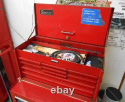 Vintage Used Snap On Tool Box Chest Cabinet 9 Drawer NICE Owned 40+ Years