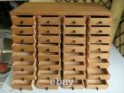 Vintage Watchmakers Cabinet Collectors Drawers Engineers Tool Box Chest Case of