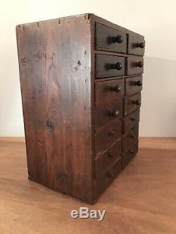 Vintage Watchmakers, Engineers, Collectors, Table Top Cabinet Tool Drawers