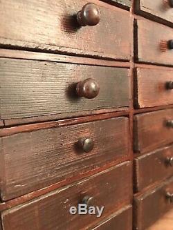 Vintage Watchmakers, Engineers, Collectors, Table Top Cabinet Tool Drawers