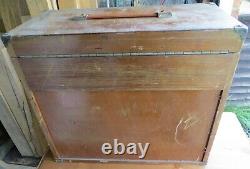 Vintage Wooden 7 Drawer Tool Cabinet / Chest