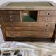 Vintage Wooden 8 Drawer Engineers Tool Cabinet Dc Woodberry