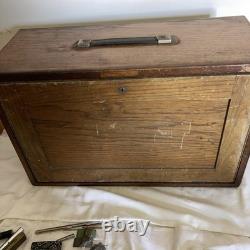 Vintage Wooden 8 Drawer Engineers Tool Cabinet DC Woodberry