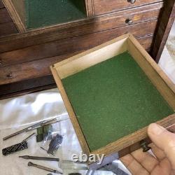 Vintage Wooden 8 Drawer Engineers Tool Cabinet DC Woodberry