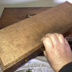 Vintage Wooden 8 Drawer Engineers Tool Cabinet DC Woodberry
