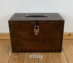 Vintage Wooden Collectors Engineers Tool Watch Makers Box Chest Cabinet 5 Drawer