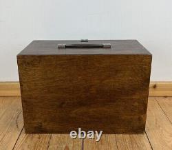 Vintage Wooden Collectors Engineers Tool Watch Makers Box Chest Cabinet 5 Drawer