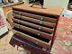 Vintage Engineers/toolmakers/ Wooden Cabinet/chest/tool Box/drawers
