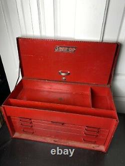 Vtg Snap On 6 Drawer Chest tool box 1950s 1960s Industrial Hot Rod Cabinet