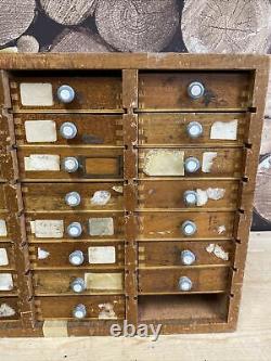 Watchmakers Tool Storage Cabinet Vintage Drawers