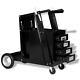 Welding Cart With 4 Drawers Black Tool Storage Organisation Cabinet Vidaxl