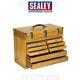 Wood Tool Box Chest 8 Drawer Heavy Duty Storage Machinist Cabinet Sealey Ap1608w