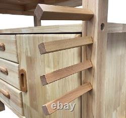 Woodworking Carpenters Bench Cabinet Heavy Duty 2 Vices 3 Drawers & Tool Storage