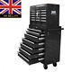 Workshop Pro Trolley Tool Box Cabinet With 16 Drawers Side Handles 4 Castors Uk