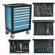 Workshop Storage Trolley Tool Box Cabinet Service Cart Tool Chest With 7 Drawers